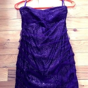 Ya Sparkly Strapless Dress